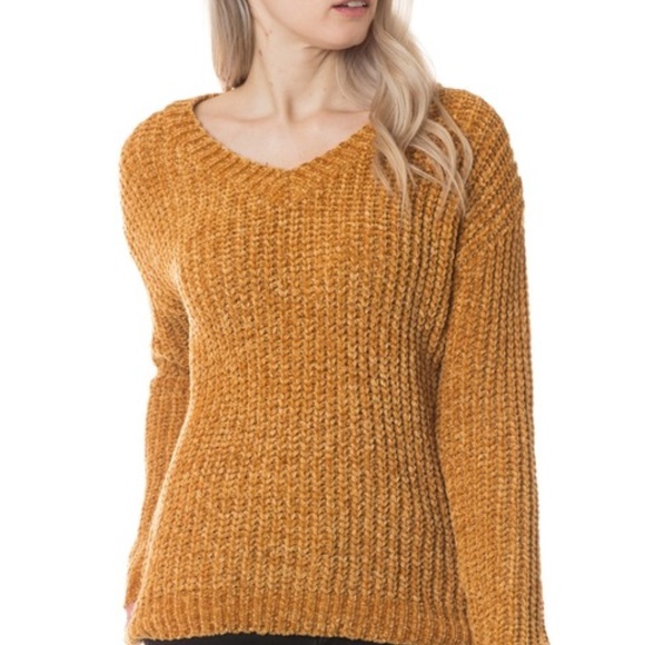 Ultra Soft Mustard Sweater Fall Trend - Picture 7 of 8